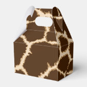 Giraffe afdrukken bedankdoosjes (Voorkant Zijde)