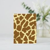 Giraffe afdrukken briefkaart (Staand voorkant)