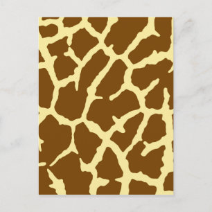 Giraffe afdrukken briefkaart