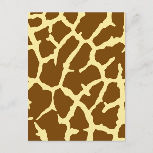 Giraffe afdrukken briefkaart (Voorkant)