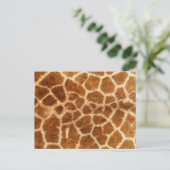 Giraffe afdrukken briefkaart (Staand voorkant)