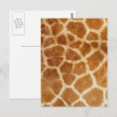 Giraffe afdrukken briefkaart (Voorkant / Achterkant)