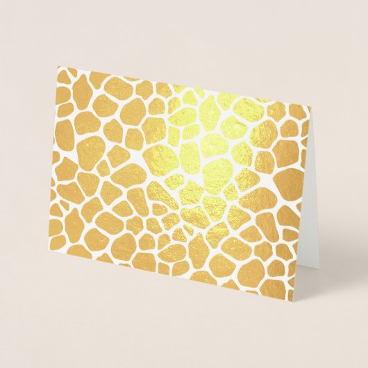 Giraffe afdrukken folie kaarten (Voorkant)