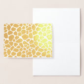 Giraffe afdrukken folie kaarten (Display)