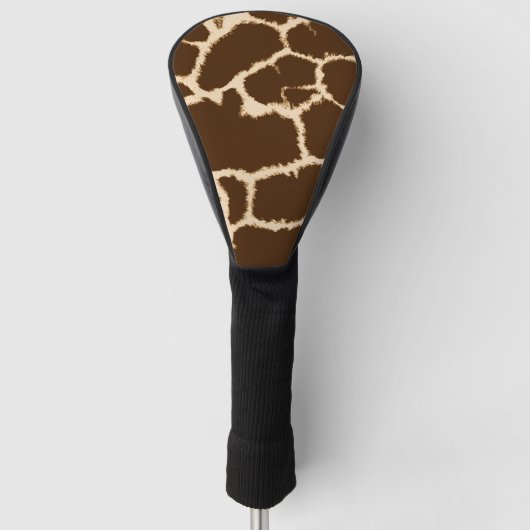 Giraffe afdrukken golfheadcover (Voorkant)