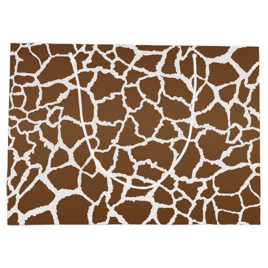 Giraffe afdrukken groot cadeauzakje (Achterkant)
