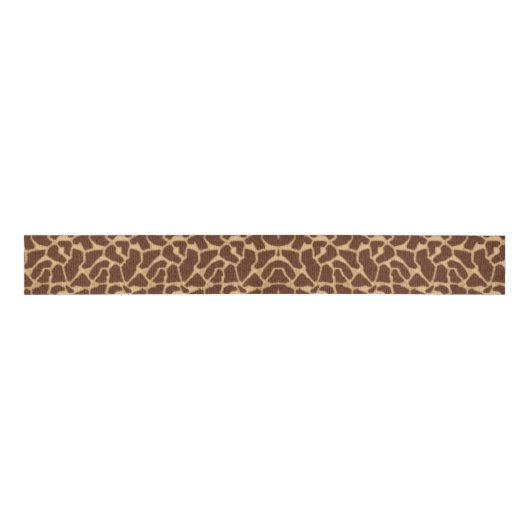 Giraffe afdrukken grosgrain lint (Voorkant)