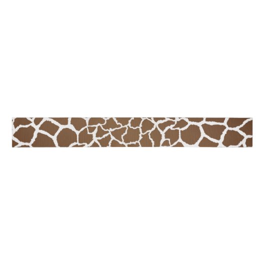 Giraffe afdrukken grosgrain lint (Voorkant)