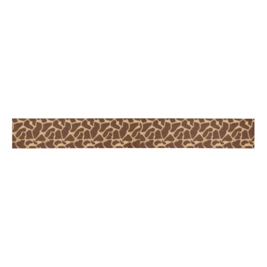 Giraffe afdrukken grosgrain lint (Voorkant)