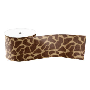 Giraffe afdrukken grosgrain lint