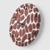 Giraffe afdrukken grote klok (Hoek)