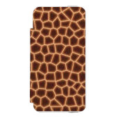 Giraffe afdrukken incipio iPhone portemonnee hoesje (Voorkant Agenda)