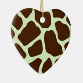 Giraffe afdrukken keramisch ornament (Rechts)