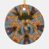 Giraffe afdrukken keramisch ornament (Voorkant)