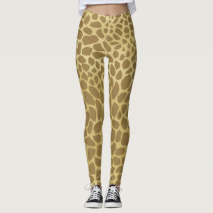 Giraffe afdrukken leggings