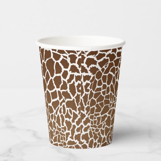 Giraffe afdrukken papieren bekers (Rechts)