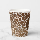 Giraffe afdrukken papieren bekers (Voorkant)