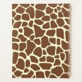 Giraffe afdrukken planner (Achterkant)