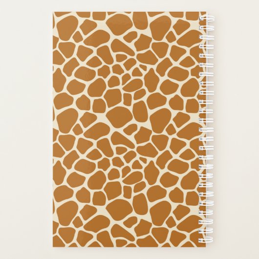 Giraffe afdrukken planner (Achterkant)