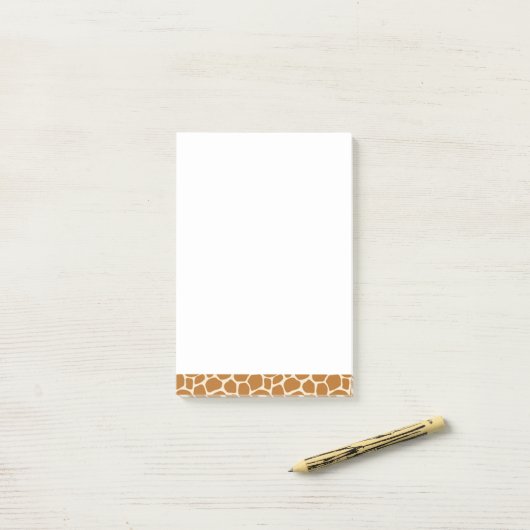 Giraffe afdrukken post-it® notes (Op bureau)