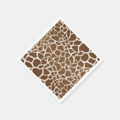 Giraffe afdrukken servet (Hoek)