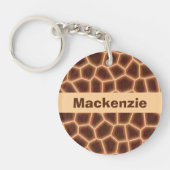  Giraffe afdrukken Sleutelhanger (Voorkant)