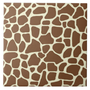Giraffe afdrukken tegeltje
