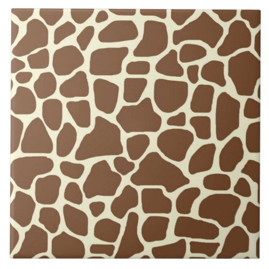 Giraffe afdrukken tegeltje (Voorkant)