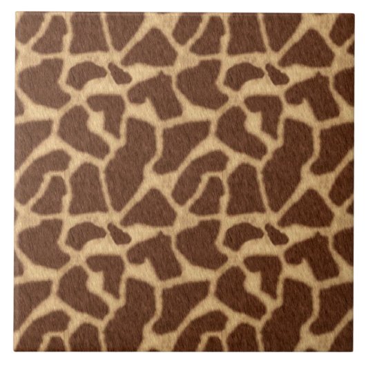 Giraffe afdrukken tegeltje (Voorkant)