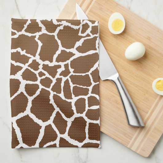 Giraffe afdrukken theedoek (Quarter Fold)
