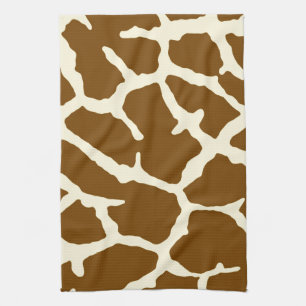 Giraffe afdrukken theedoek