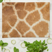 Giraffe afdrukken theedoek (Gevouwen)