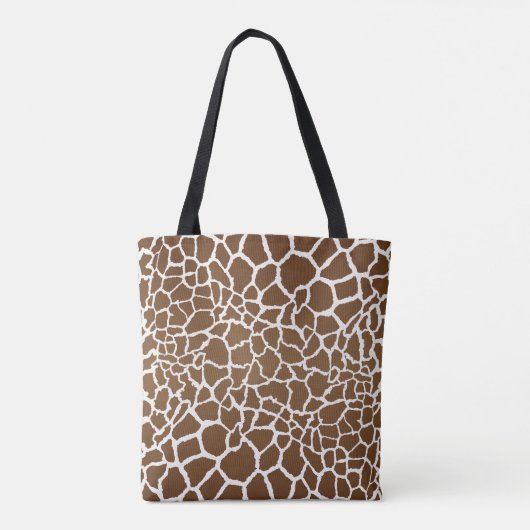 Giraffe afdrukken tote bag (Achterkant)