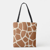 Giraffe afdrukken tote bag (Achterkant)