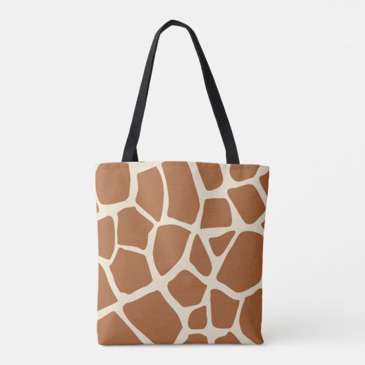 Giraffe afdrukken tote bag (Achterkant)