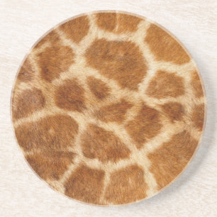 Giraffe afdrukken zandsteen onderzetter