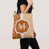 Giraffe Afdrukmonogram Tote Bag (Dichtbij)
