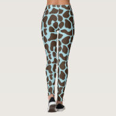 Giraffe Afdrukpatroon Leggings (Achterkant)