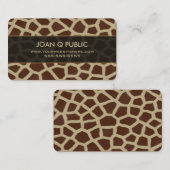 Giraffe Afdrukpatroon Visitekaartje (Voorkant / Achterkant)