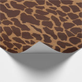 Giraffe Afdrukpatroonplaten Cadeaupapier (Hoek)