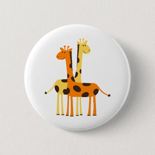 Giraffe Africa Safari Ronde Button 5,7 Cm (Voorkant)