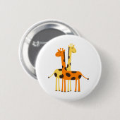 Giraffe Africa Safari Ronde Button 5,7 Cm (Voorkant /achterkant)