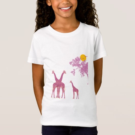 Giraffe African Safari T-shirt (Voorkant)