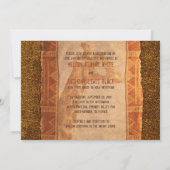 Giraffe African Safari Wedding Invitation Kaart (Achterkant)