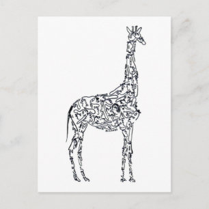GIRAFFE AFRIKA door NICHOLAS Briefkaart