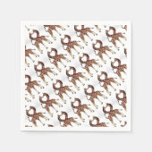 Giraffe Afrika personaliseert de bestemming Servet (Voorkant)