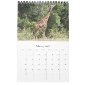 giraffe Afrikaanse safari Kalender (Feb 2027)