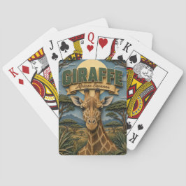 Giraffe Afrikaanse Savanne POPCUT Pokerkaarten