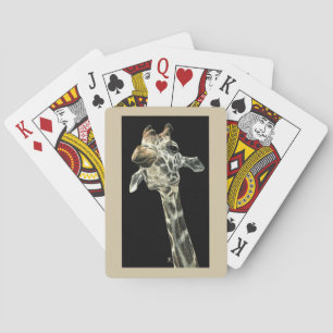 Giraffe afspeelkaarten - "Chin Up" Speelkaarten