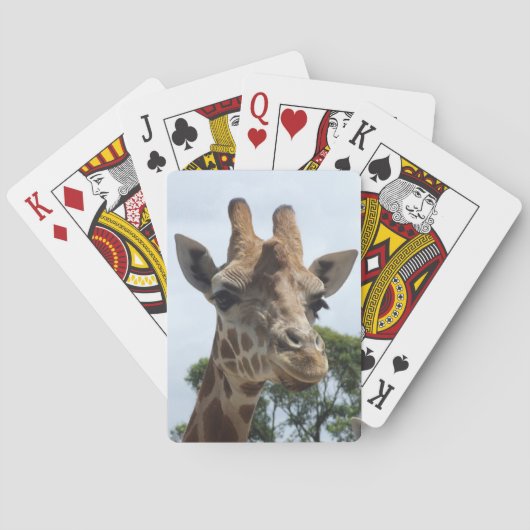 Giraffe afspeelkaarten pokerkaarten (Achterkant)